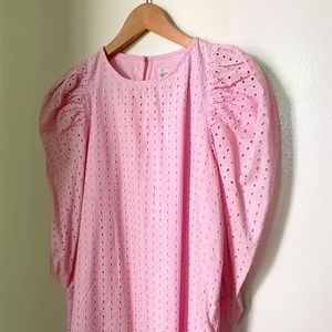 A New Day pink eyelet blouse